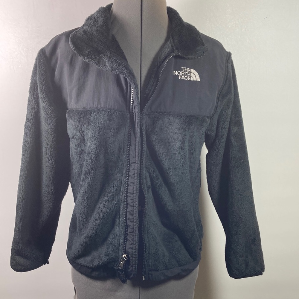The North Face Plush Warm Polyester Lining Black Jacket Girls Size M/M